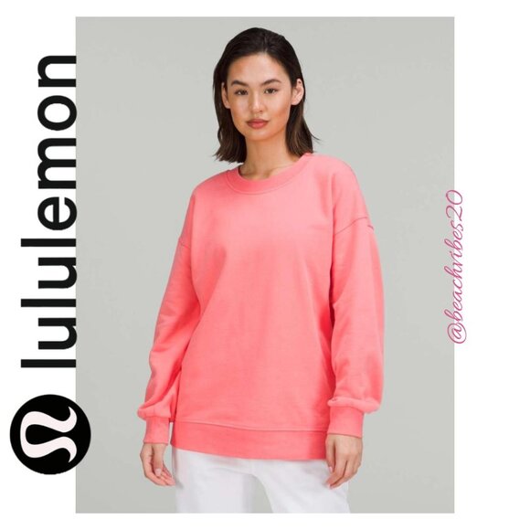 LULULEMON ATHLETICA Perfectly Oversized Crew Raspberry Cream 6 EUC LL-220 - Picture 2 of 14